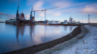 Dok @ Haven Delfzijl | 19 mm | 102,0 sec. bij f / 16 | ISO 100 | Rick Goede