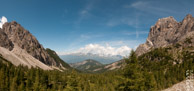 gekeken naar de Dolomietenhutte, vlak bij Lienz Oostenrijk